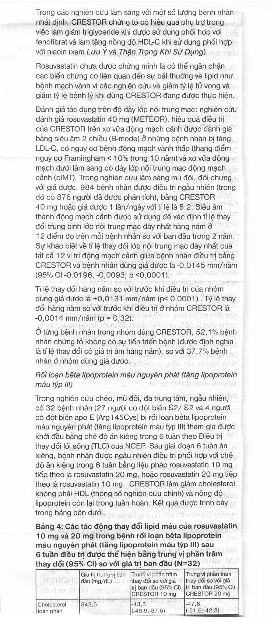 Crestor 5mg trị rối loạn lipid máu
